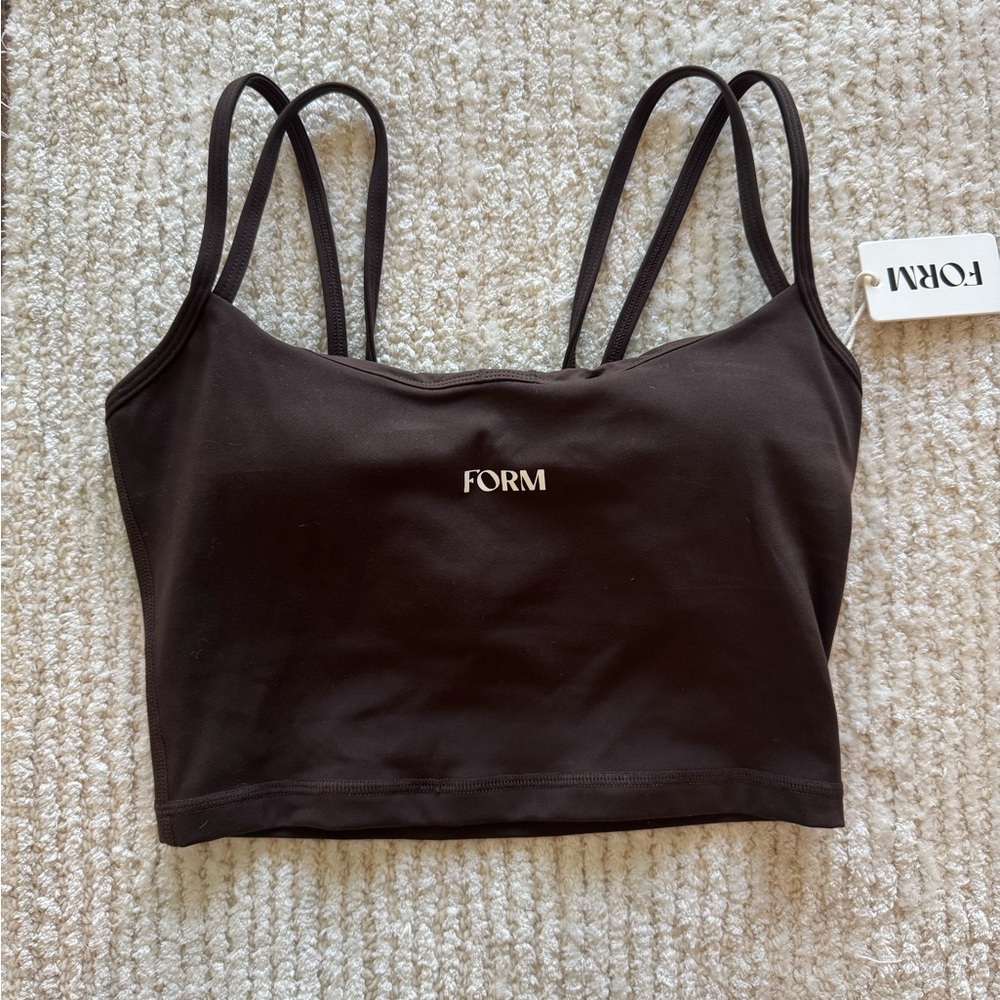 Form tank in espresso size S NWT